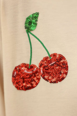 PREORDER- Tropical Fruit Sequin Patch Top