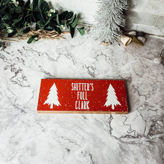 Holiday Humor Wooden Block Signs