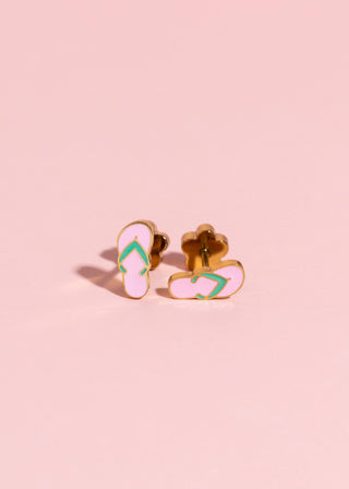 Flip Flop Flat Back Earring