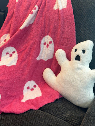 Halloween Sherpa Pillow - Boo Ghost