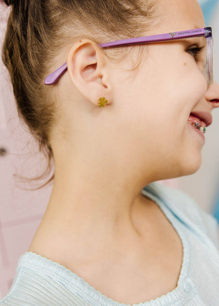 Puzzle Piece Flat Back Earring