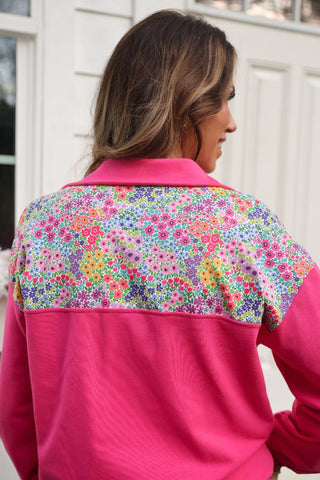 PREORDER- Mia Printed Pullover- Falling for Florals