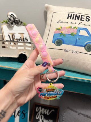 OMG Pop Fidgety Loop Keychains