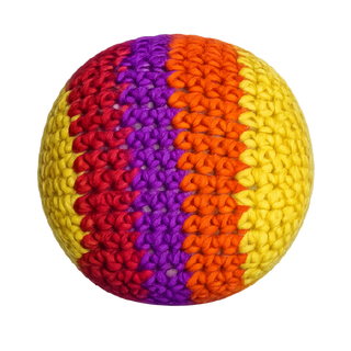 Extreme Retro Hand-Knitted Kick Pouch Footbag