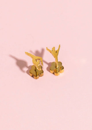 Gymnastics Flat Back Earrings