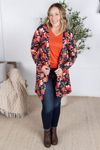 Classic Cardigan - Sunset Floral