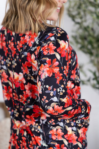 Classic Cardigan - Sunset Floral