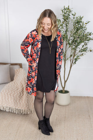 Classic Cardigan - Sunset Floral