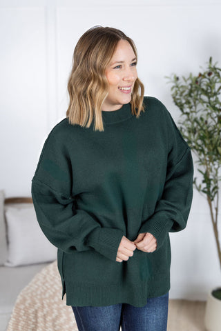 Aurora Cozy Sweater - Hunter Green