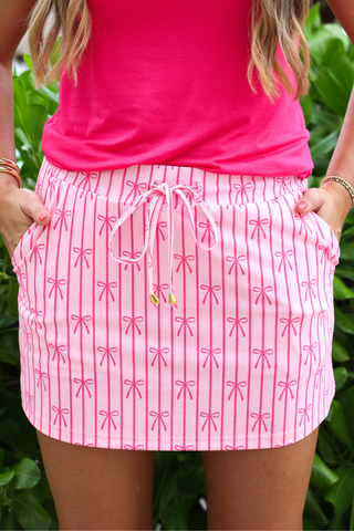 PREORDER- Bow Stripes Skort