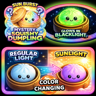 🌈✨ Color-Changing Dumpling Squishy ✨🌈