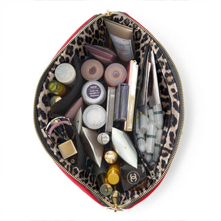 Vacationer Makeup Bag - Black/Leopard