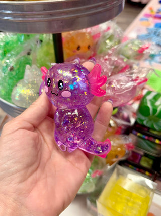 Glitter Axolotl Squishy