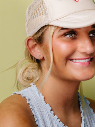 Lacrosse Flat Back Earrings