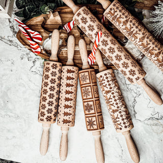 Embossed Rolling Pin Baking Gift Set