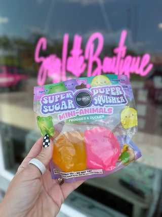 Super Duper Sugar Squisher - Mini Duck & Frog (Two Pack)