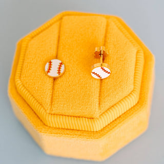 Baseball Stud Earrings