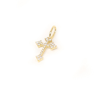 Juliet Cross Charm in Pink