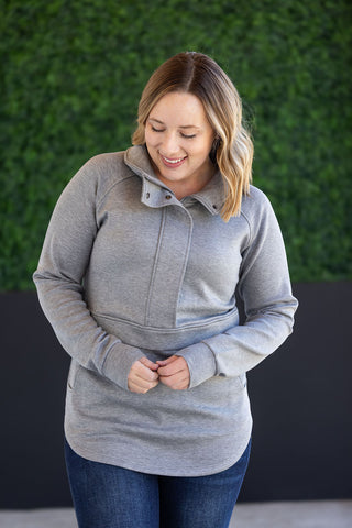 Mia Scuba Halfzip - Grey