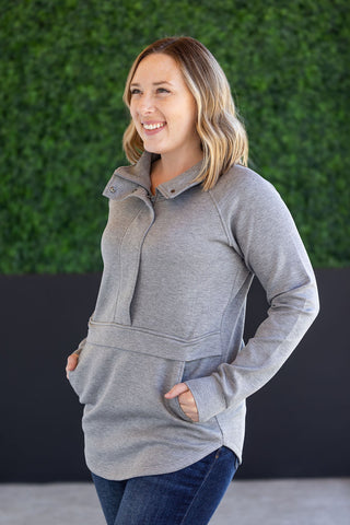 Mia Scuba Halfzip - Grey