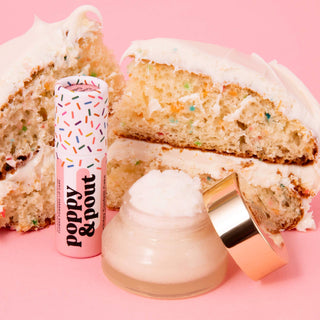 Poppy & Pout Lip Care Duo - Birthday Confetti Cake