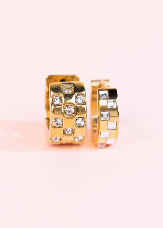 Chunky Diamond Huggies