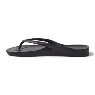 Arch Support Flip Flops - Black