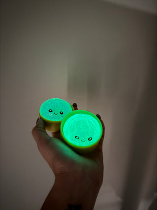 Mini Glow Glitter Bead Dumpling Squishy