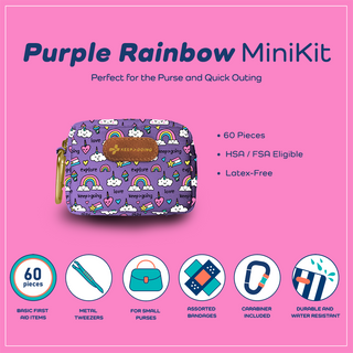 First Aid "Loaded" MiniKit (60 pcs) - Purple Rainbow