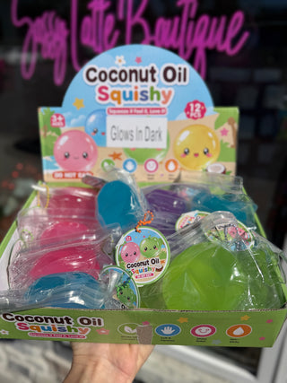 Glow in the Dark Coconut Oil Ball Squishy