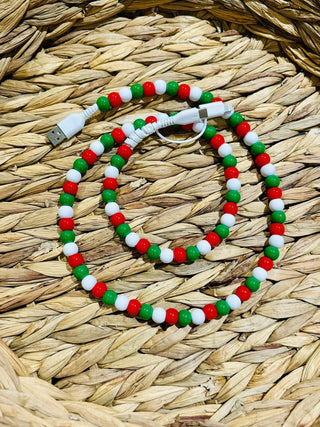 DOORBUSTER Christmas Beaded Phone Charger