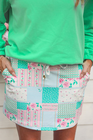 PREORDER- Mia Printed Pullover- Heirloom Patchwork