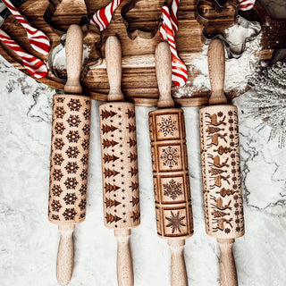 Embossed Rolling Pin Baking Gift Set