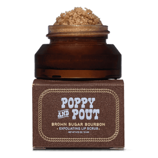 Poppy & Pout Rhinestone Rodeo Lip Scrub - Brown Sugar Bourbon