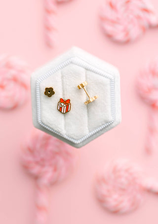 Present Flat-Back Earrings