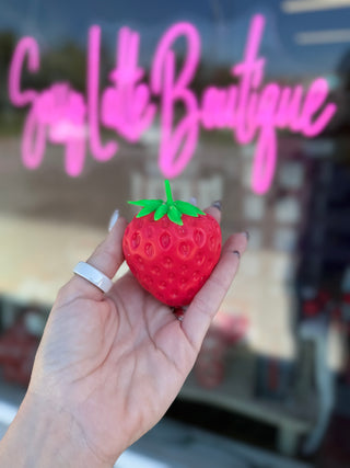 Crunchy Strawberry Squishy Toy