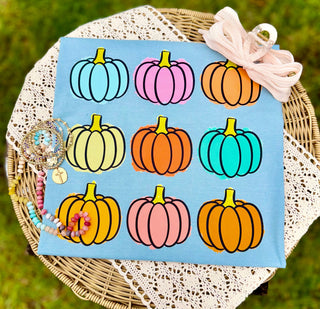Pumpkin Grid Graphic Tee