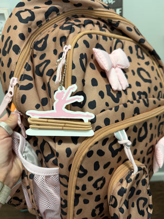 3D Printed Gymnastics Hair Tie & Bow Holder Keychain