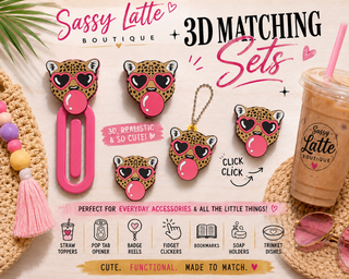 Cheetah Bubblegum 3D Printed Accessories