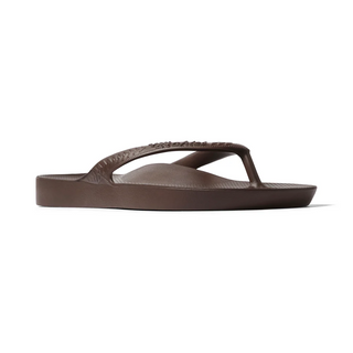 Arch Support Flip Flops - Chocolate Brown