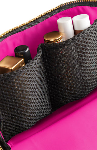 Everyday Makeup Bag — Black/Leopard