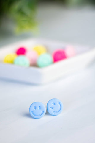 Spring Mini Smiley Face Studs