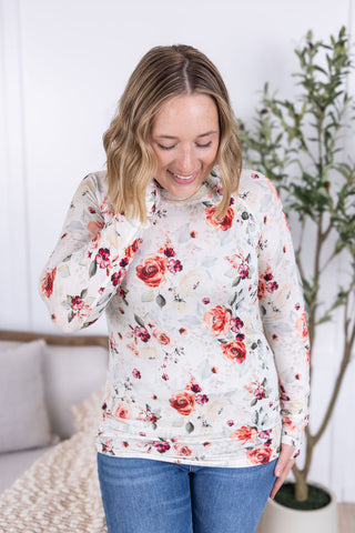 Blair Long Sleeve Top - Pink Bloom