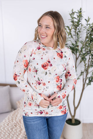 Blair Long Sleeve Top - Pink Bloom