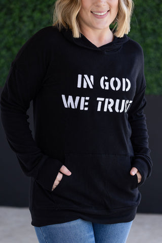 Corrine Embroidered Hoodie - In God We Trust