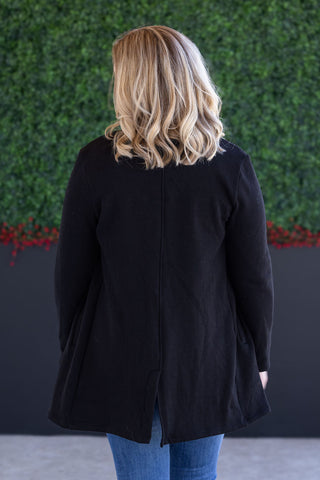 Scarlett Sweater Jacket - Black