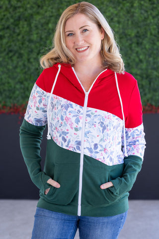 Fullzip - Red, Winter Berry, Evergreen