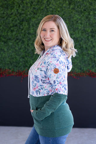 Hailey Pullover Hoodie - Winter Berry and Evergreen