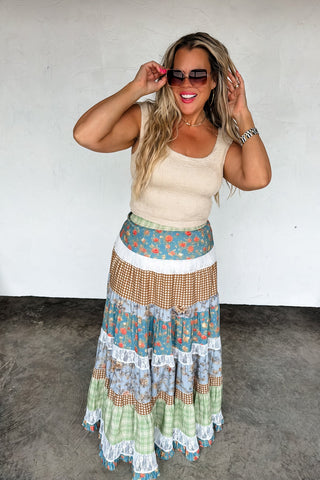 Country Summer Maxi Skirt