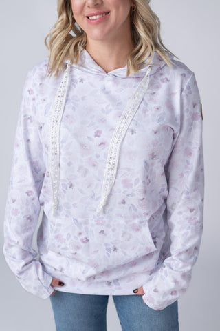 Hailey Pullover Hoodie - Blush Floral